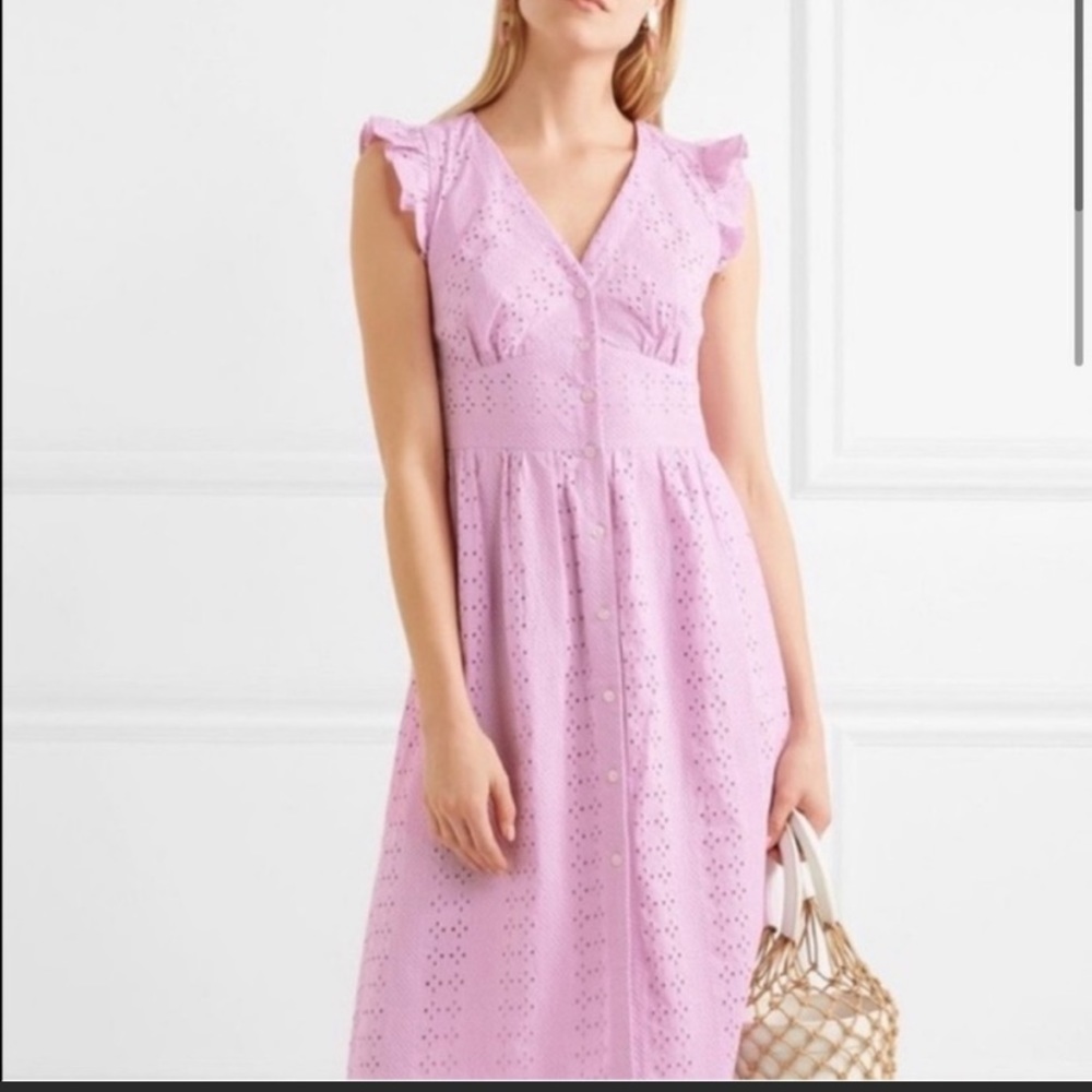 J. Crew Eyelet Lavender Dress